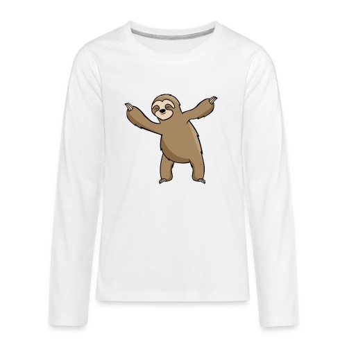 Chilling Sloth - Kids' Premium Long Sleeve T-Shirt