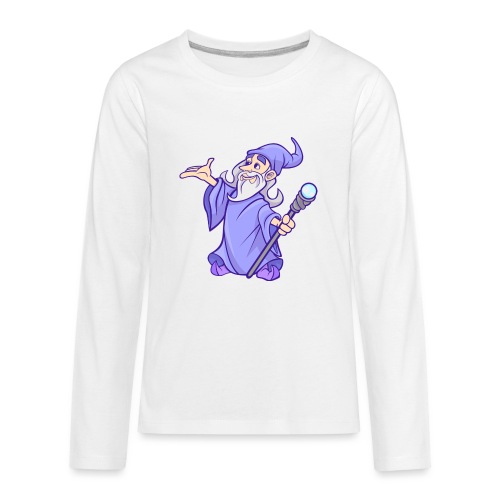 Cartoon wizard - Kids' Premium Long Sleeve T-Shirt