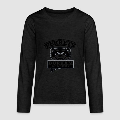 durham academy ferrets logo black - Kids' Premium Long Sleeve T-Shirt