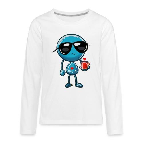 Smoon_I love Mrs S_Blue - Kids' Premium Long Sleeve T-Shirt