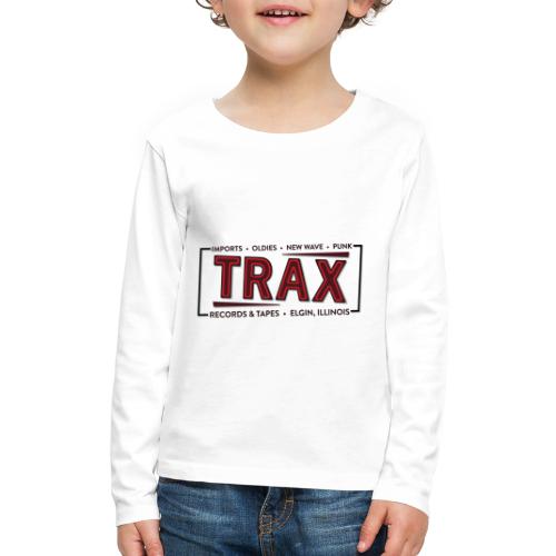 Trax Record Store -an homage to Pretty in Pink - Kids' Premium Long Sleeve T-Shirt