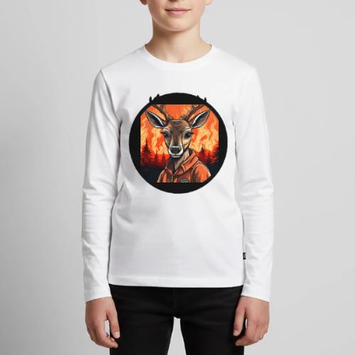 Deer Firefighter - Kids' Premium Long Sleeve T-Shirt