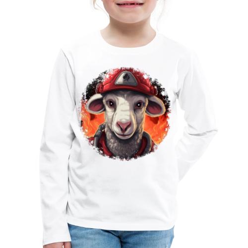 Sheep Firefighter - Kids' Premium Long Sleeve T-Shirt