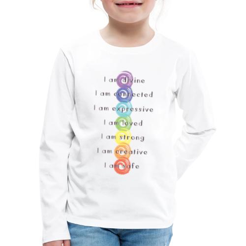 Just For Today Chakras - Kids' Premium Long Sleeve T-Shirt