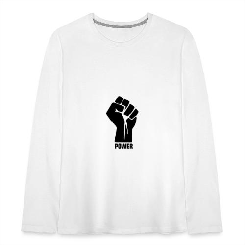 Black Power Fist - Kids' Premium Long Sleeve T-Shirt