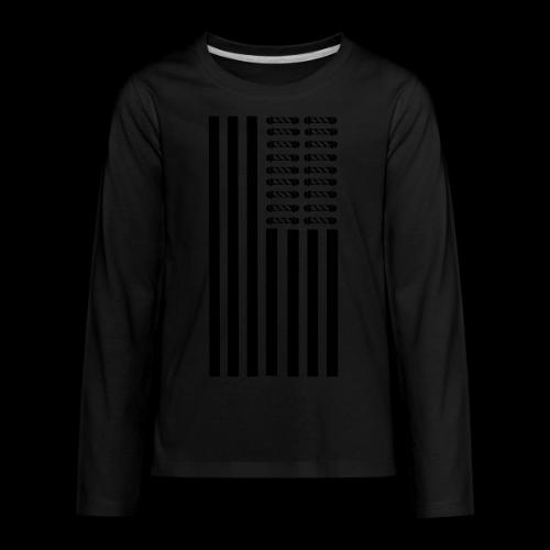 POLES AND STRIPES 2 LONG - Kids' Premium Long Sleeve T-Shirt