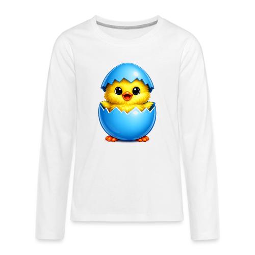 Easter Chick Blue - Kids' Premium Long Sleeve T-Shirt