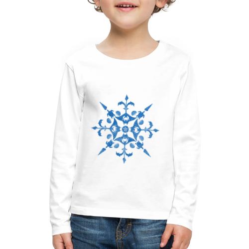 Coastal Christmas Snowflake - Kids' Premium Long Sleeve T-Shirt