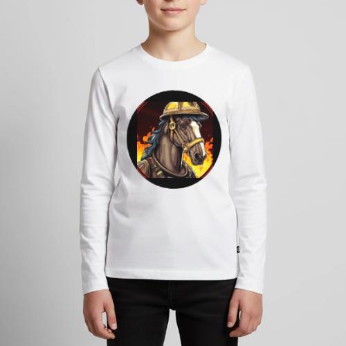 Firefighter horse - Kids' Premium Long Sleeve T-Shirt