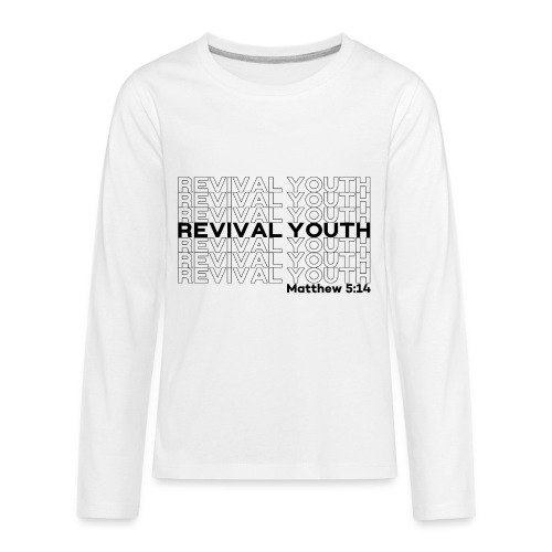Revival Youth Grocery Bag Design - Kids' Premium Long Sleeve T-Shirt