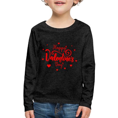 Valentine's Day Design February 14, Love Day - Kids' Premium Long Sleeve T-Shirt