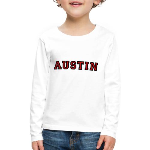 Austin College Style Rounded - Kids' Premium Long Sleeve T-Shirt