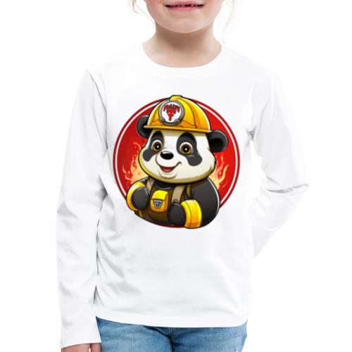 Firefighter panda - Kids' Premium Long Sleeve T-Shirt