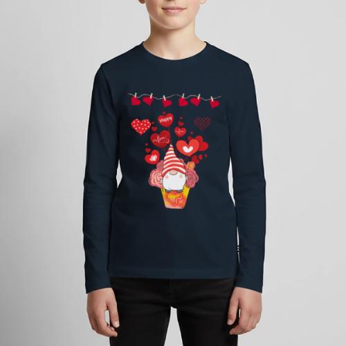 Design wrapped in love hearts, vibrating in love. - Kids' Premium Long Sleeve T-Shirt