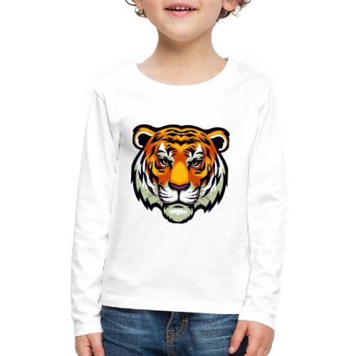 Tiger Fashion Feline Animal, Tiger Willing Success - Kids' Premium Long Sleeve T-Shirt