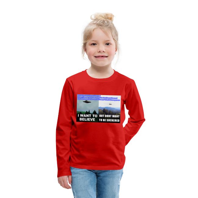 tshirt i want to believe with back Crew Logo