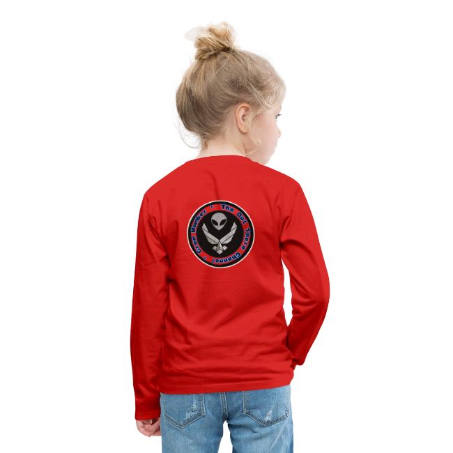 tshirt i want to believe with back Crew Logo