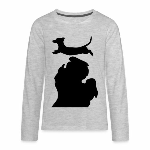 Dachshund Bark Michigan - Kids' Premium Long Sleeve T-Shirt