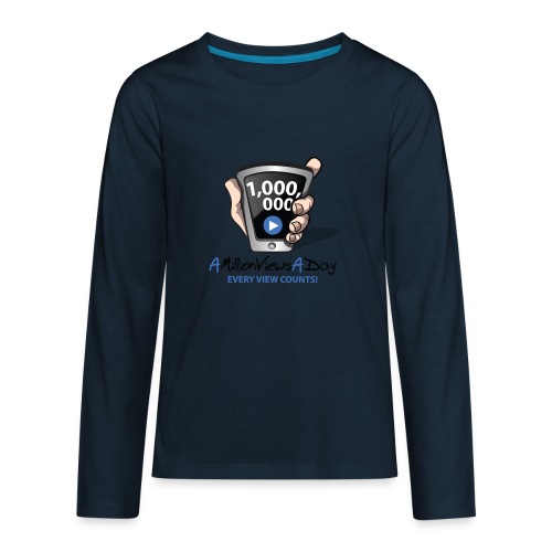 AMillionViewsADay - every view counts! - Kids' Premium Long Sleeve T-Shirt