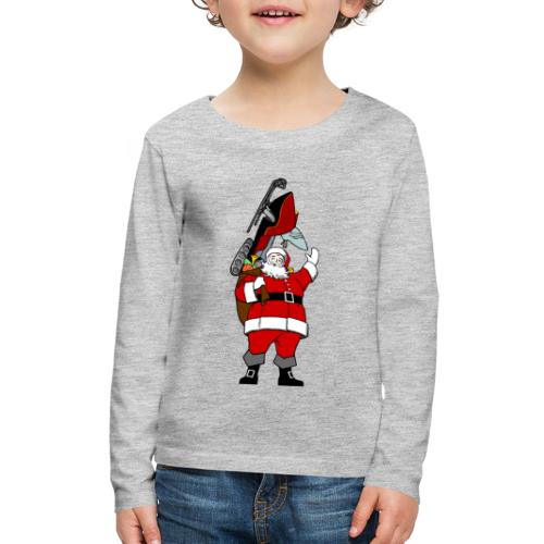Snowmobile Present Santa - Kids' Premium Long Sleeve T-Shirt