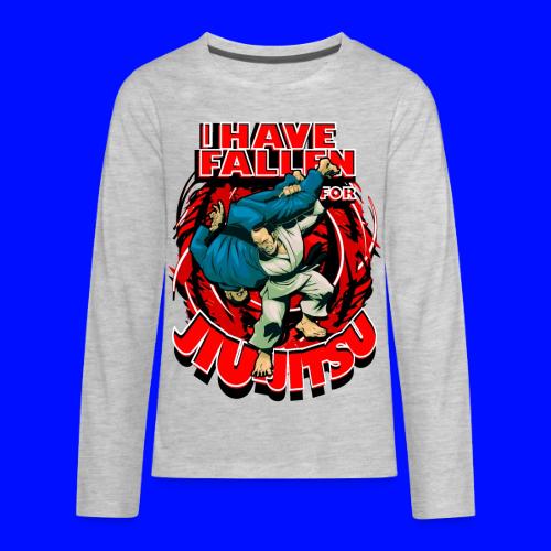 Fallen for Jiu-Jitsu - Kids' Premium Long Sleeve T-Shirt
