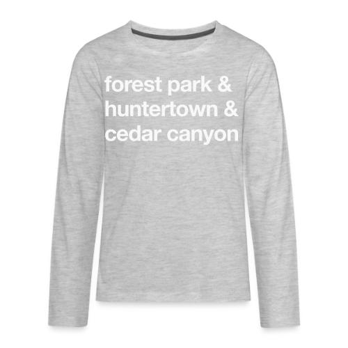 1 Church 3 Locations - Kids' Premium Long Sleeve T-Shirt