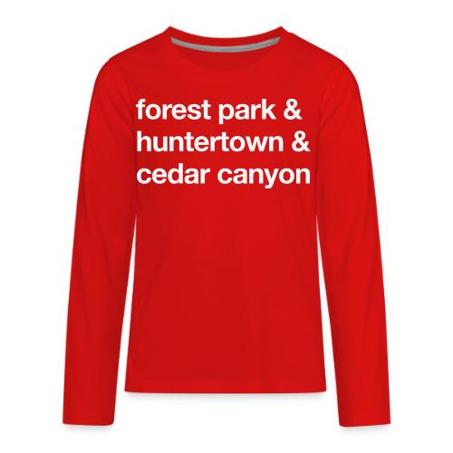 1 Church 3 Locations - Kids' Premium Long Sleeve T-Shirt