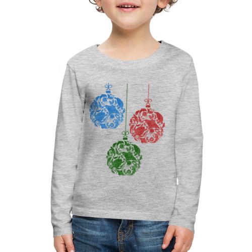 Coastal Christmas Ornament Group - Kids' Premium Long Sleeve T-Shirt