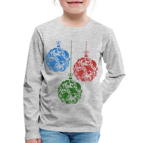 Coastal Christmas Ornament Group - Kids' Premium Long Sleeve T-Shirt