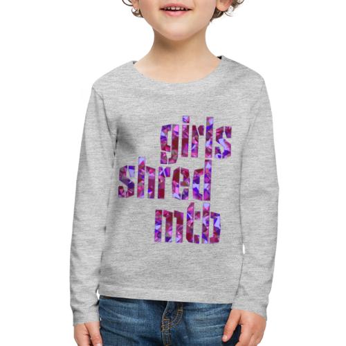 girls shred mtb - Kids' Premium Long Sleeve T-Shirt