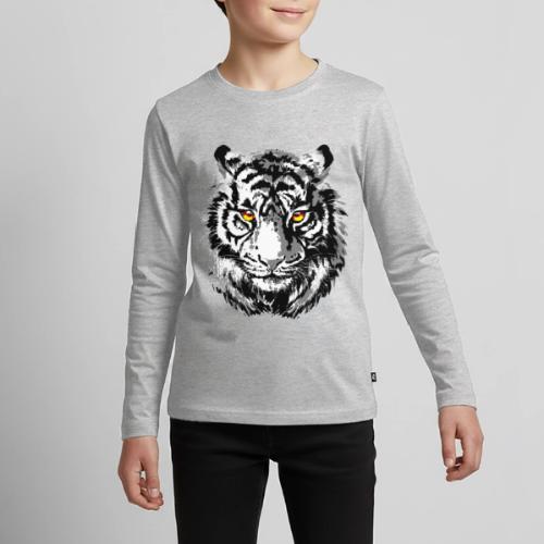 Tiger Head - Tiger Artwork - Wildlife Big Cats - Kids' Premium Long Sleeve T-Shirt
