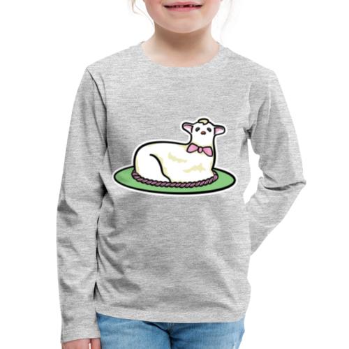 Classic Easter Lamb Cake - Kids' Premium Long Sleeve T-Shirt