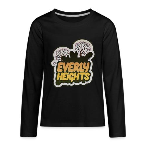Everly Heights Sunburst Logo - Kids' Premium Long Sleeve T-Shirt