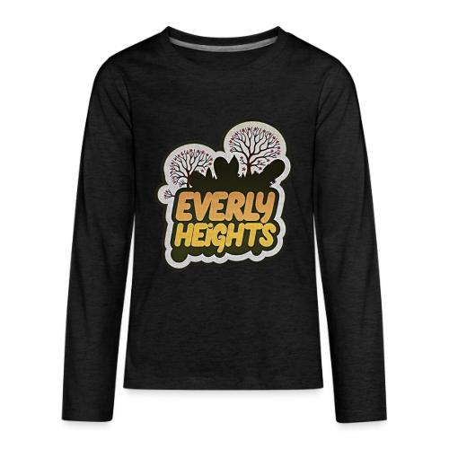 Everly Heights Sunburst Logo - Kids' Premium Long Sleeve T-Shirt