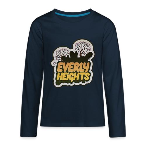 Everly Heights Sunburst Logo - Kids' Premium Long Sleeve T-Shirt
