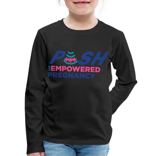 PUSH Logo Gear (Color) - Kids' Premium Long Sleeve T-Shirt