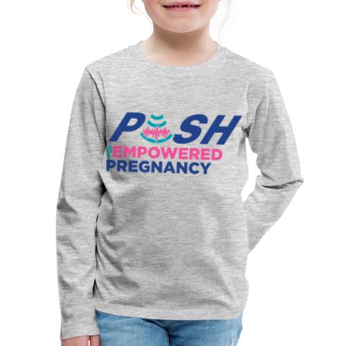 PUSH Logo Gear (Color) - Kids' Premium Long Sleeve T-Shirt