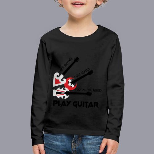 PLAY GUITAR - Kids' Premium Long Sleeve T-Shirt