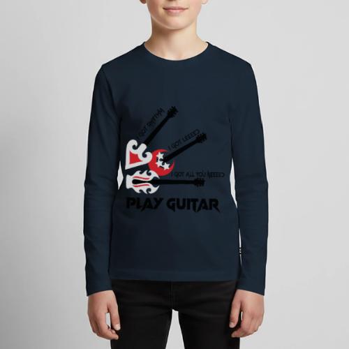 PLAY GUITAR - Kids' Premium Long Sleeve T-Shirt