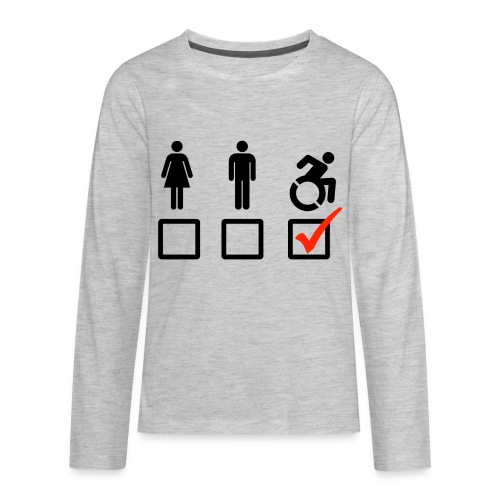A wheelchair user is also suitable - Kids' Premium Long Sleeve T-Shirt