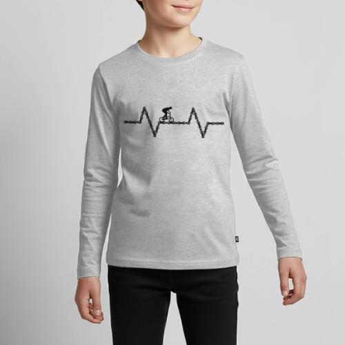 bmx bike heartbeat - Kids' Premium Long Sleeve T-Shirt