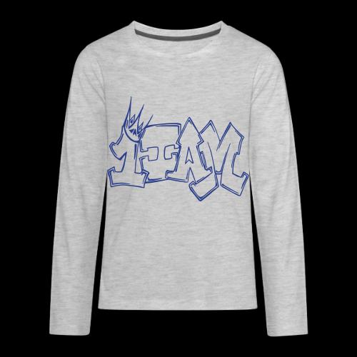 1IAM GRAFFITI - OUTLINE ONLY - Kids' Premium Long Sleeve T-Shirt