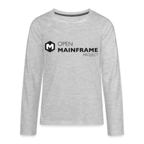 Open Mainframe Project - Black Logo - Kids' Premium Long Sleeve T-Shirt