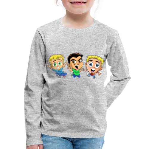 HobbyKids as Cartoons! - Kids' Premium Long Sleeve T-Shirt