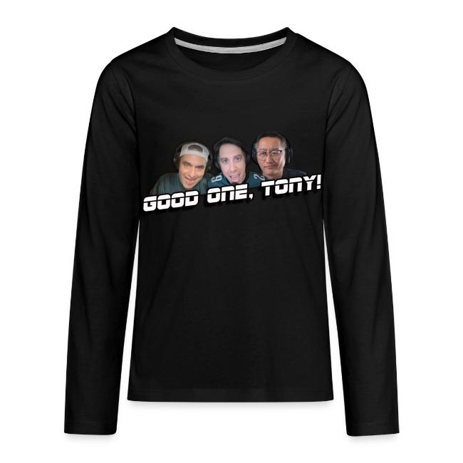 GOOD ONE, TONY! (with Fusco Show back)