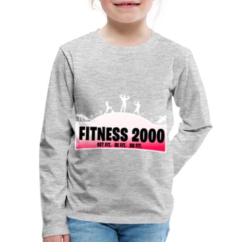 Fitness 2000 Gamer Logo Pink! - Kids' Premium Long Sleeve T-Shirt