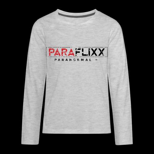 PARAFlixx Black Grunge - Kids' Premium Long Sleeve T-Shirt