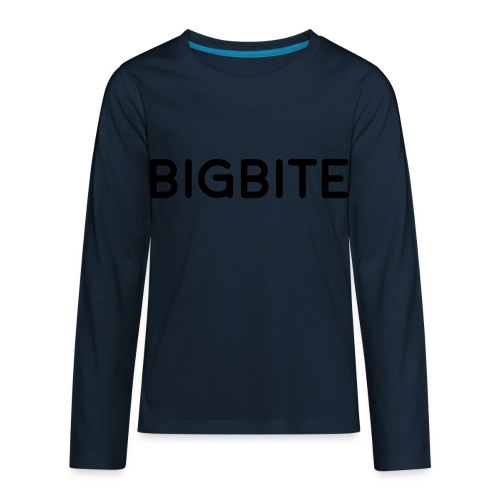 BIGBITE logo red (USE) - Kids' Premium Long Sleeve T-Shirt