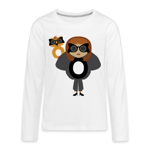 Alphabet letter O - Fashion Girl and Creature - Kids' Premium Long Sleeve T-Shirt