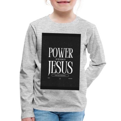 Jesus Power: Conquer Fearlessly - Kids' Premium Long Sleeve T-Shirt